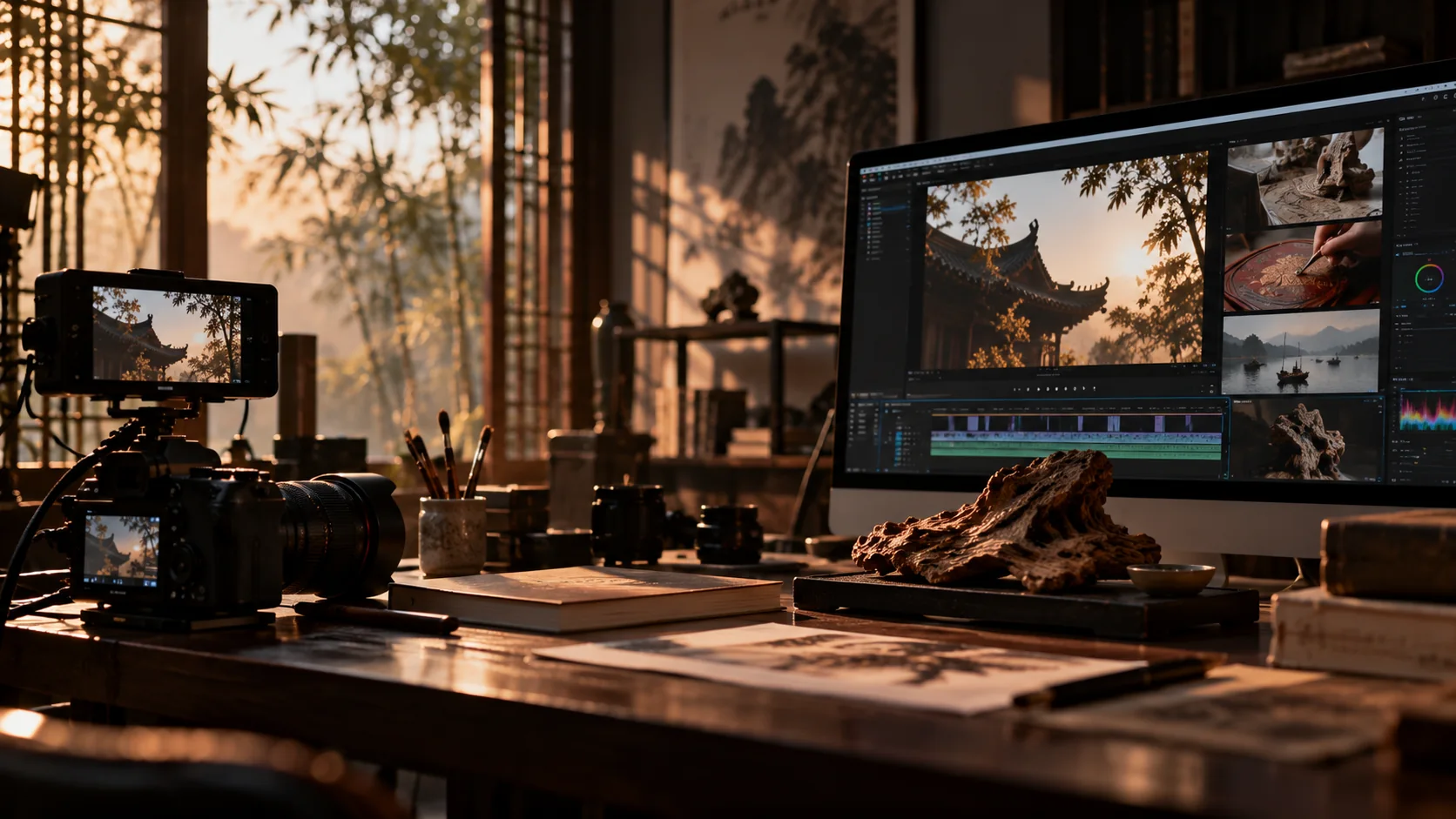 Conceptual creative studio combining cultural research, filmmaking and digital media production.